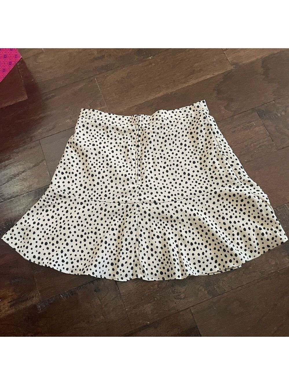 Francesca’s- polka dot mini cream/black size Small-EUC - Picture 5 of 9